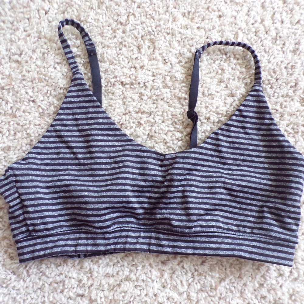 H&M Black and Gray Sports Bra